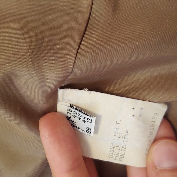 Steilmann faux suede jacket. Tan (light brown). Closes with buttons. Size M. - Picture 9 of 10